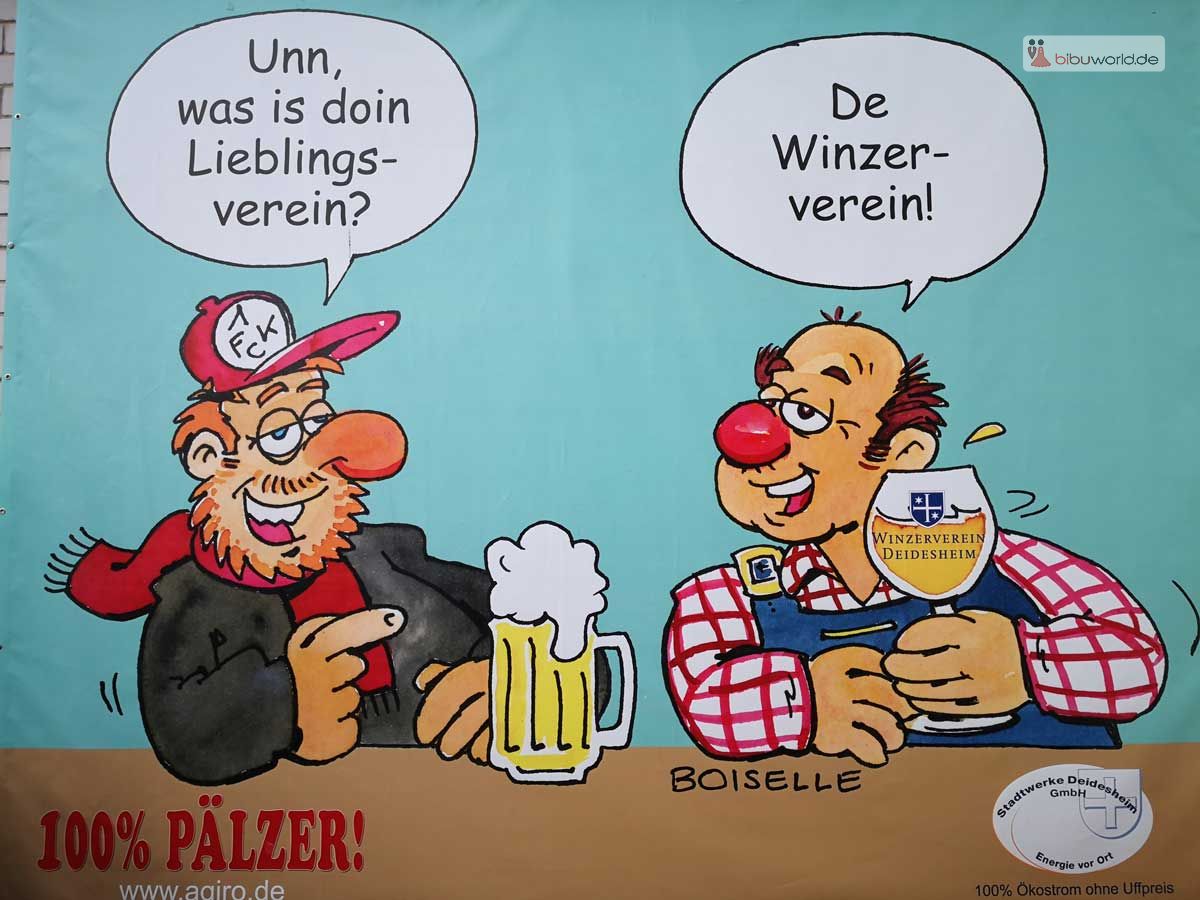 Werbeplakat vom Winzerverein Deidesheim